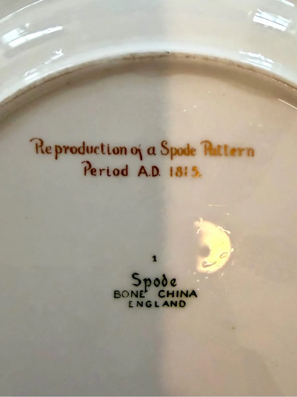 Vintage Spode Regency salad plate, bone china!